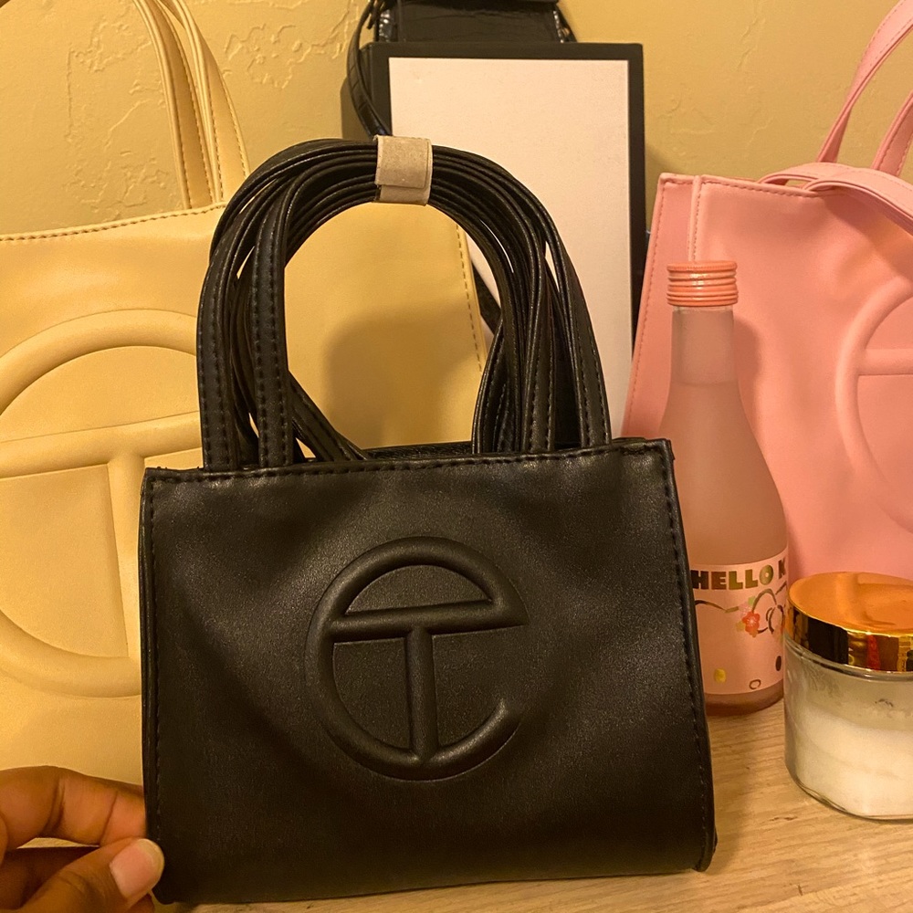 Small unisex black TELFAR BAG